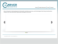 Tablet Screenshot of carversci.com